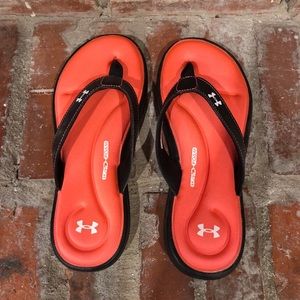 under armor memory foam flip flops